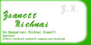 zsanett michnai business card